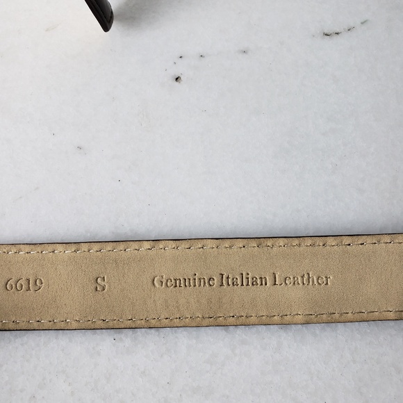 Brown Genuine Leather Belt Size S - Picture 3 of 4